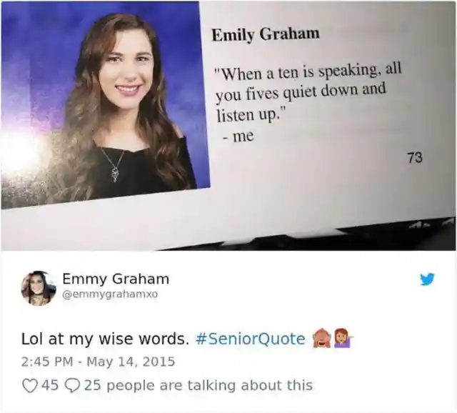 Hilarious Yearbook Quotes That Slip Under the Principal's Radar