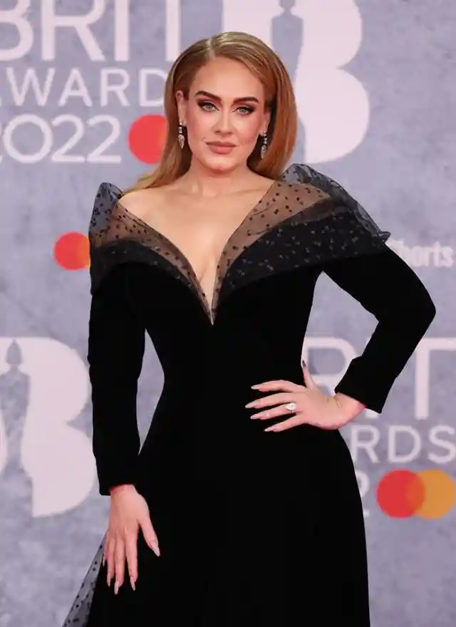 Adele Sparks Engagement Speculation with a Massive Diamond Ring