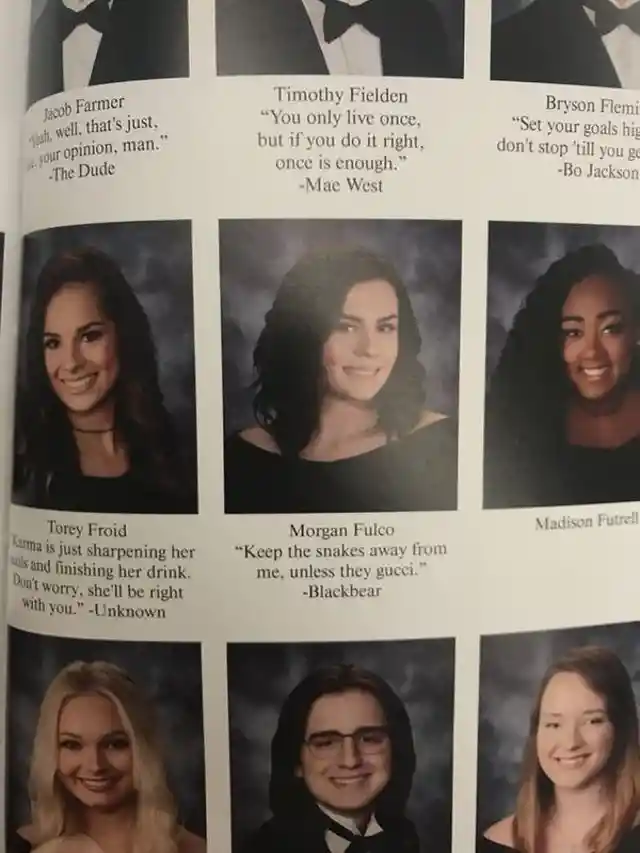 Hilarious Yearbook Quotes That Slip Under the Principal's Radar