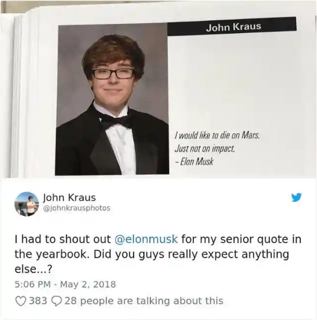 Hilarious Yearbook Quotes That Slip Under the Principal's Radar