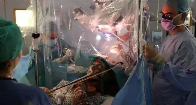 Violinist Plays While Having Brain Surgery