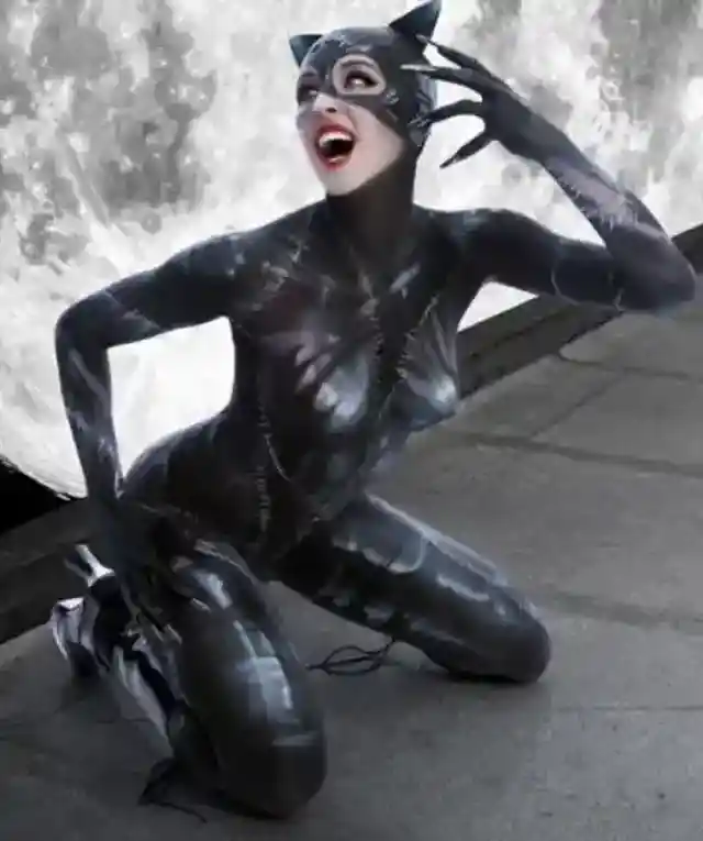 7. Prowling the Night: Painted Catwoman