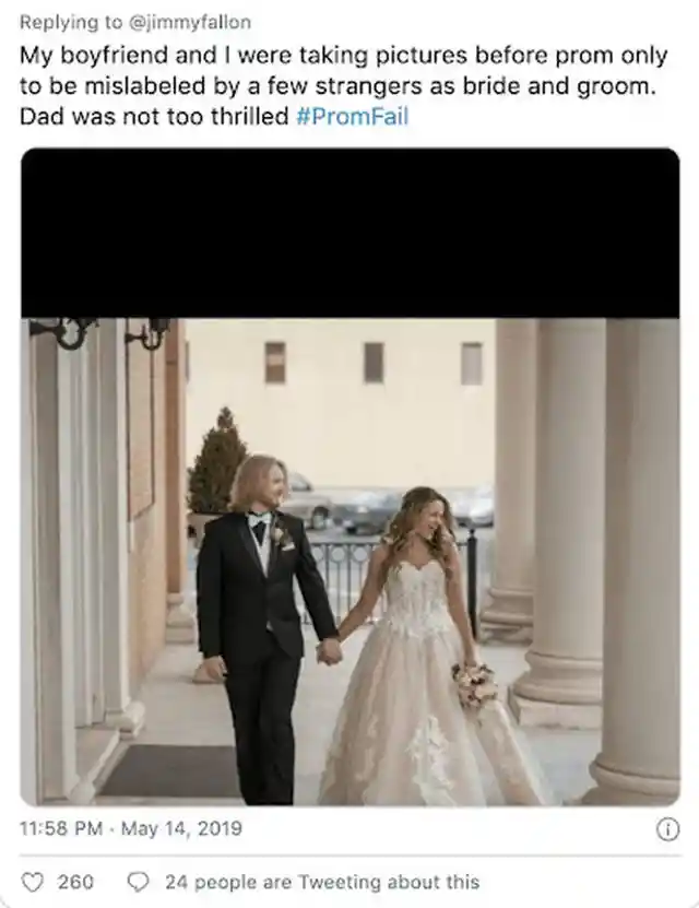 No es una foto de boda