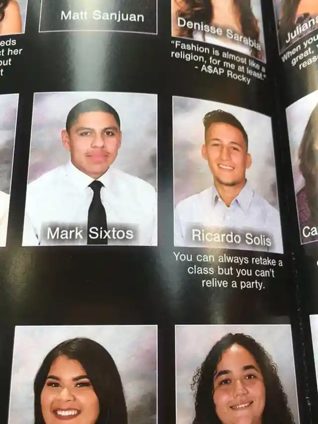 Hilarious Yearbook Quotes That Slip Under the Principal's Radar