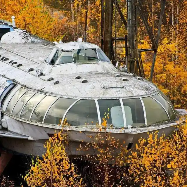 Abandoned Soviet Passenger Hydrofoil - Kama Reservoir, Russia