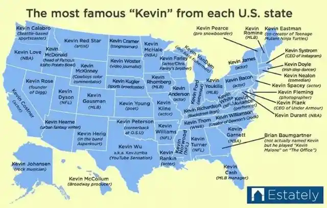 Mapa de Kevins