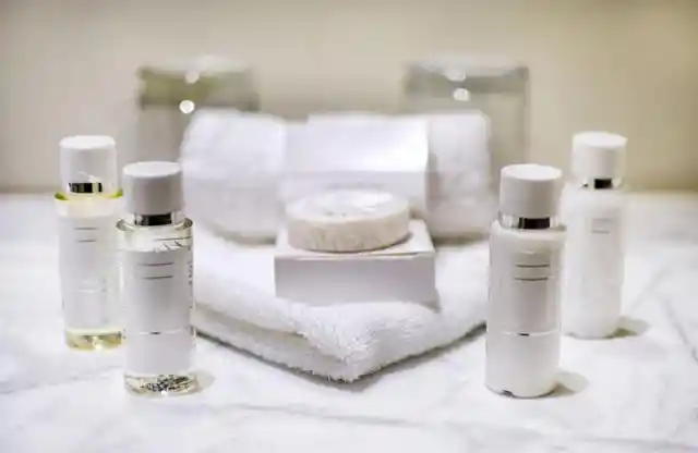 Hotel toiletries are yours to keep