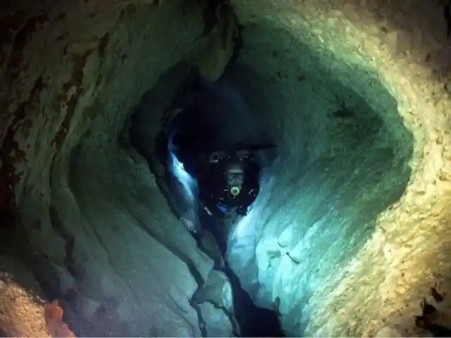 Courageous Cave Diver