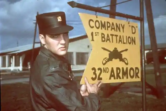 1958 Photo Of Elvis Presley In Germany