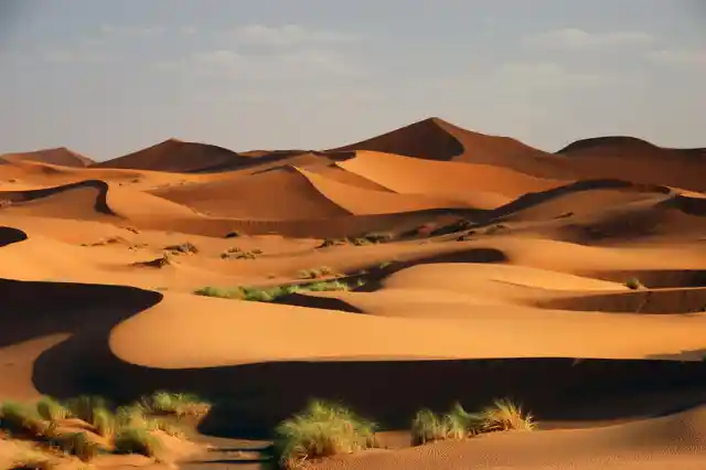 Which is the largest sandy desert in the world?