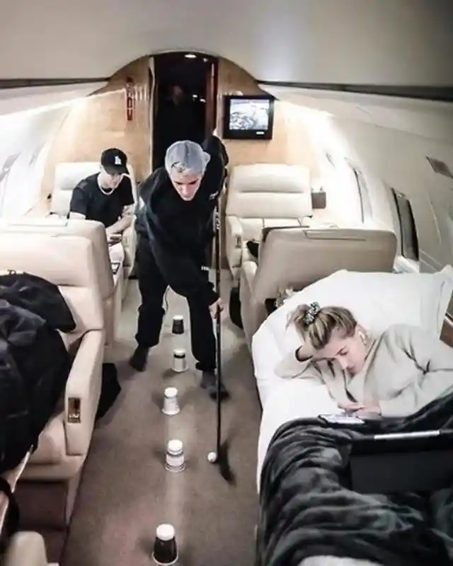 40 Celebrity Selfies Taken on Their Private Jets