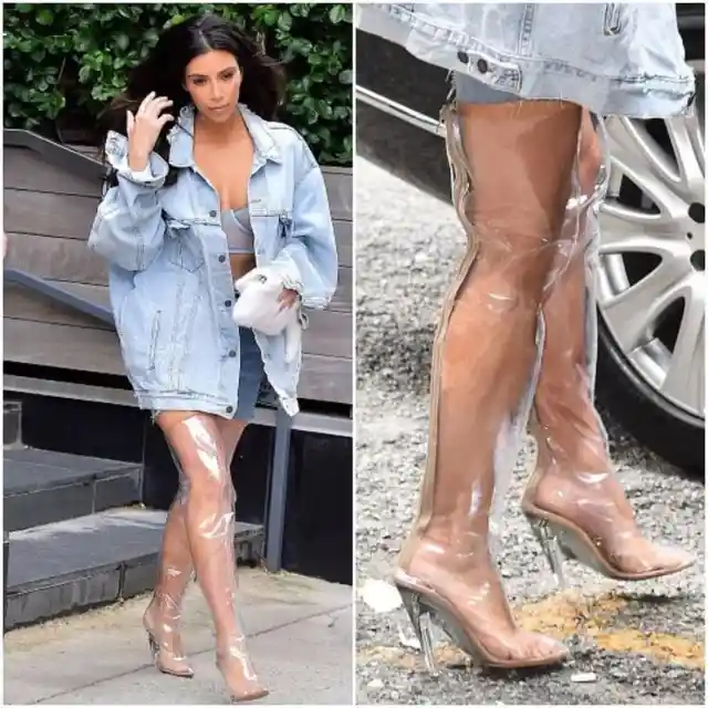 Transparent boots