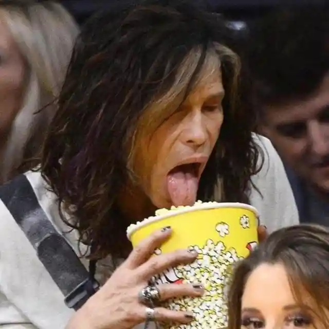 Der Popcorn-Hunger von Steven Tyler