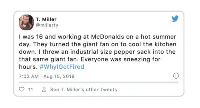 #WhyIGotFired: A Collection Of The Most Hilariously Bad Job Experiences Ever