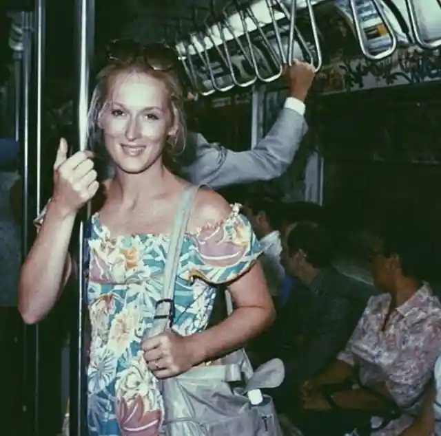 Meryl Streep Takes Public Transportation