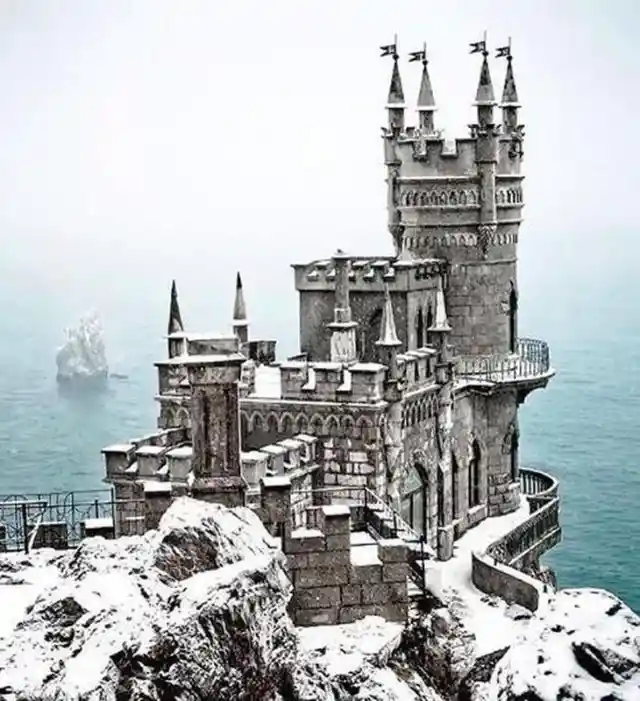 'Ice' Castle Called The Swallow's Nest Castle - Cape Ai-Todor, Ukraine