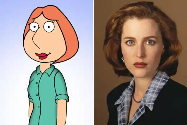 Gillian Anderson + Lois Griffin