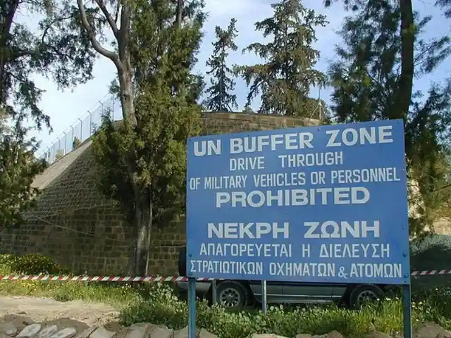 Green Line, a Demilitarized Zone in Cyprus