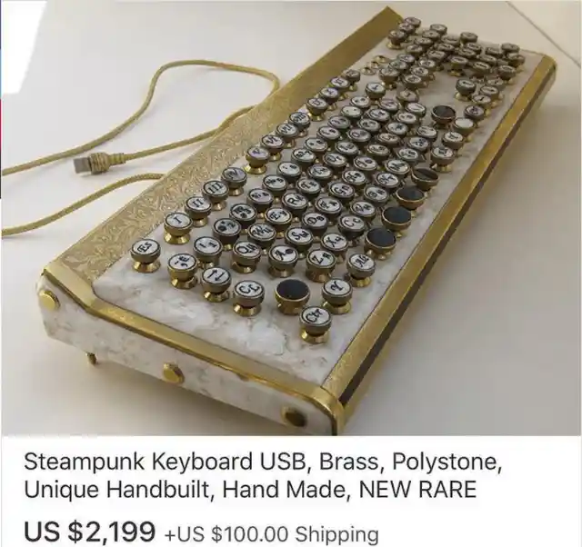 Best Steampunk Keyboard Ever?