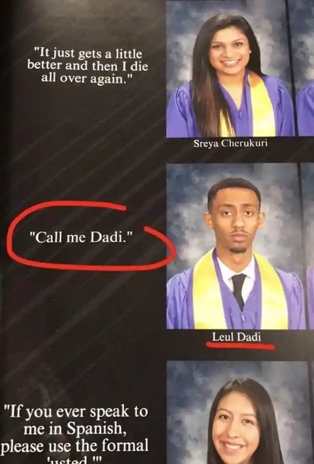 Hilarious Yearbook Quotes That Slip Under the Principal's Radar