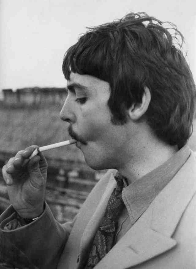 1967 - Paul McCartney Taking A Break From Filming The Promo Strawberry Fields Forever