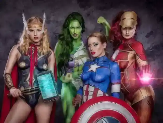 17. Marvel Makeover: Four Superheroes, One Tribute