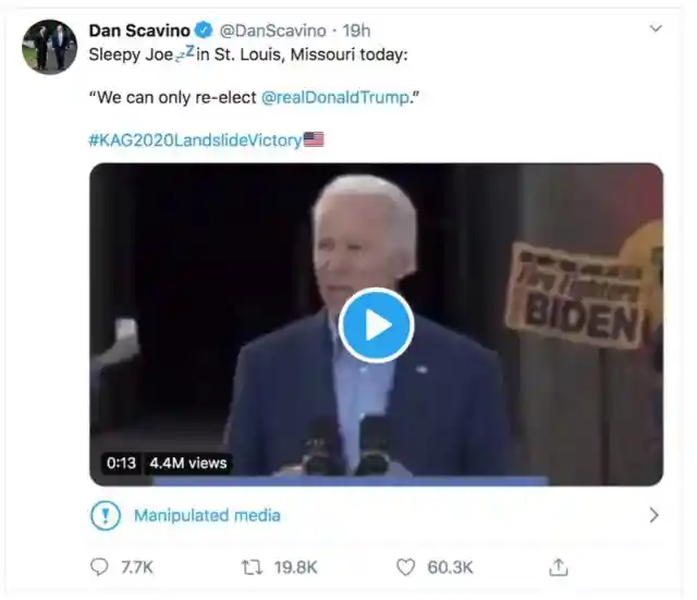 Twitter's Misinformation Policy: First 'Manipulated Media' Tag Placed on Biden Video