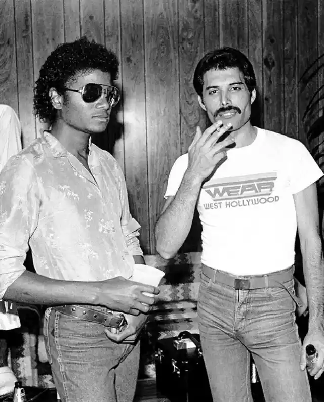 Freddie Mercury & Michael Jackson - LA forum - 1980s