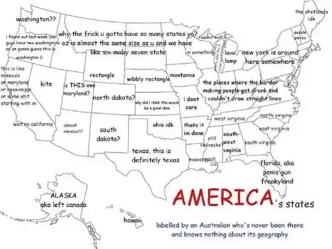 Need A Laugh? Check Out These Hilarious Maps That Reveal Fascinating Facts About The USA