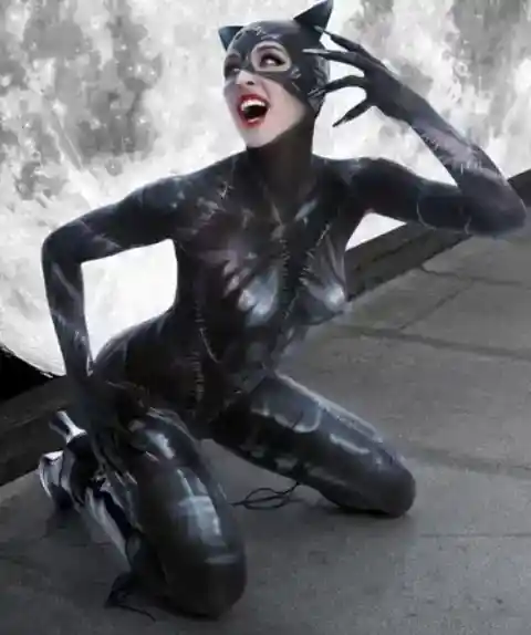 7. Prowling the Night: Painted Catwoman