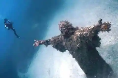 Christ Of The Abyss - San Fruttuoso, Italy