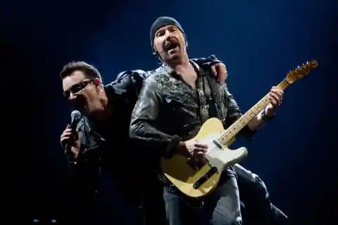 What is the name of the guitarist for U2?