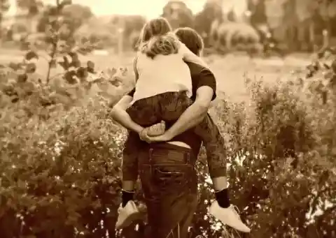 The Daughter Takes Care of the Father