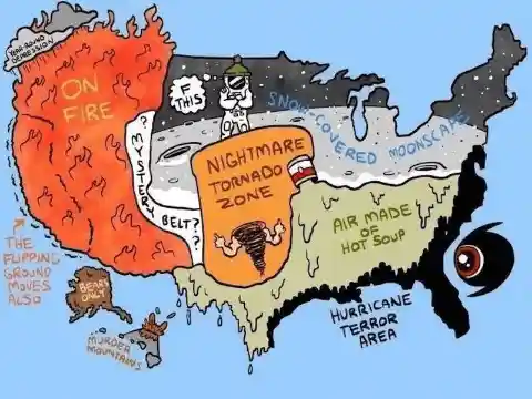 Need A Laugh? Check Out These Hilarious Maps That Reveal Fascinating Facts About The USA