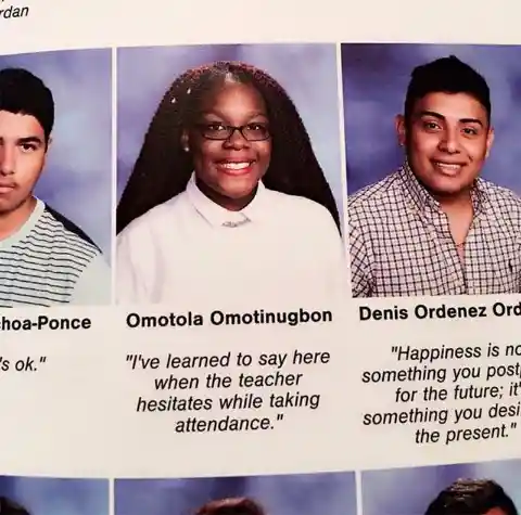 Hilarious Yearbook Quotes That Slip Under the Principal's Radar