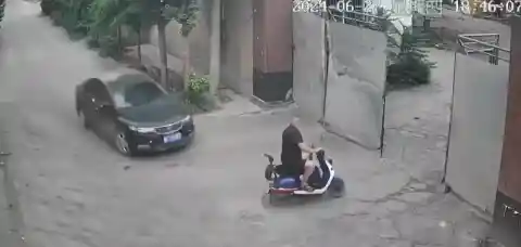 Scooter Showdown: The Village Bully’s Close Call