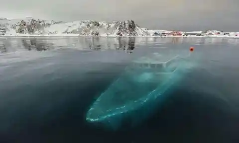 Frozen Underwater Ship