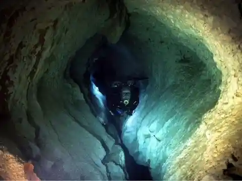 Courageous Cave Diver