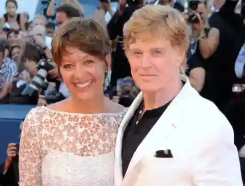 9. Robert Redford and Sibylle Szaggars – Together Since 1996