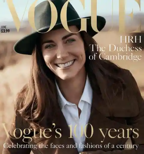 She was on the cover of British Vogue’s centenary issue