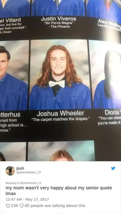 Hilarious Yearbook Quotes That Slip Under the Principal's Radar