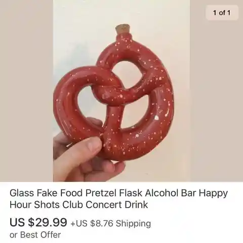 Pretzel Alcohol Flask