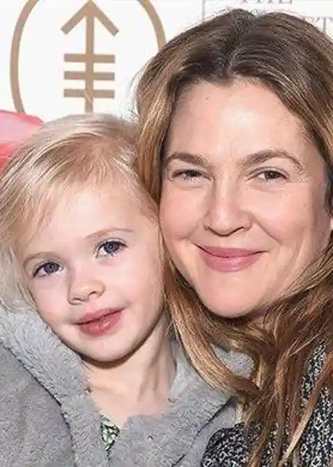 Drew Barrymore et Olive et Frankie Barrymore Kopelman