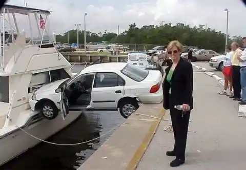 The Car’s Daredevil Dockside Stunt