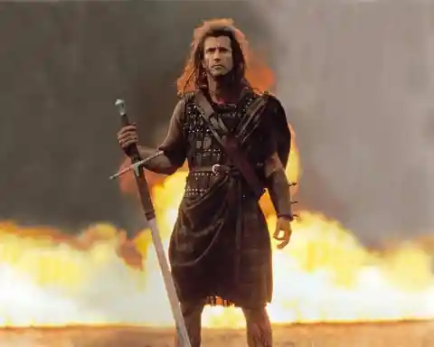 In which film does Mel Gibson play Scottish warrior William Wallace?