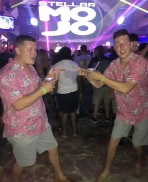 Pink Shirt Doppelgängers at the Club