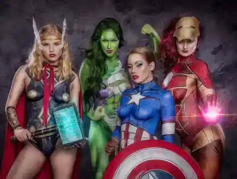 17. Marvel Makeover: Four Superheroes, One Tribute