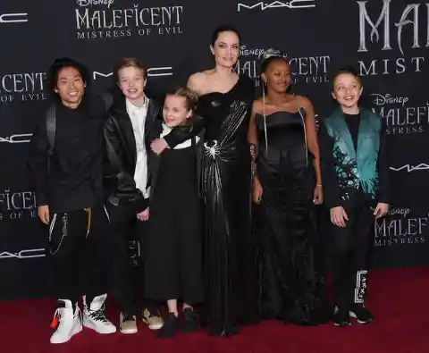 Shiloh, Vivienne, Pax, Maddox, Knox and Zahara Jolie-Pitt