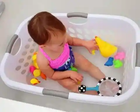 Laundry Basket Playpen